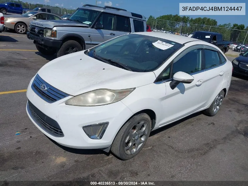 2011 Ford Fiesta Sel VIN: 3FADP4CJ4BM124447 Lot: 40236513