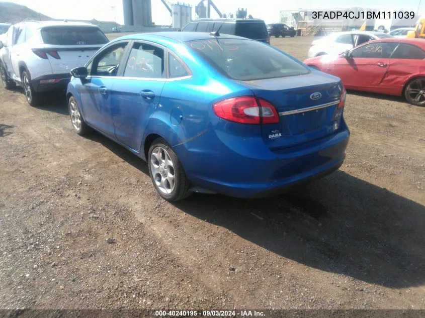 3FADP4CJ1BM111039 2011 Ford Fiesta Sel