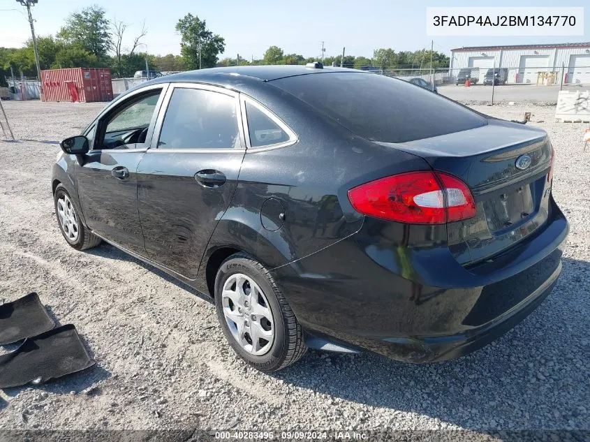 2011 Ford Fiesta S VIN: 3FADP4AJ2BM134770 Lot: 40283495