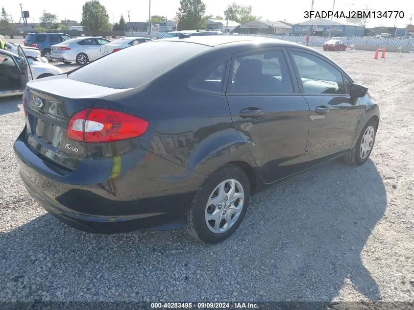 2011 Ford Fiesta S VIN: 3FADP4AJ2BM134770 Lot: 40283495