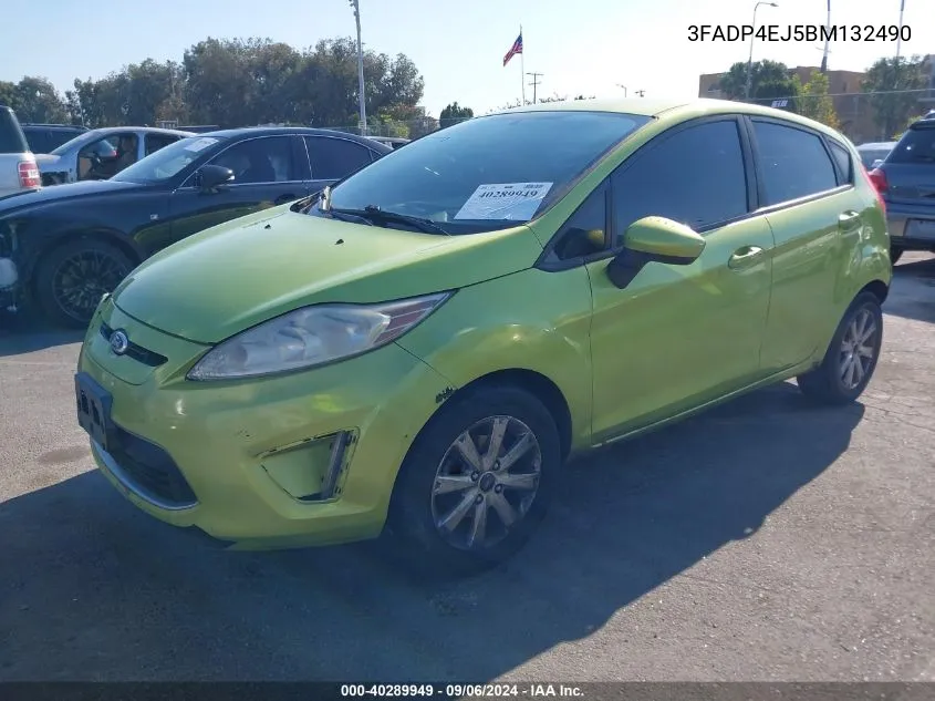 2011 Ford Fiesta Se VIN: 3FADP4EJ5BM132490 Lot: 40289949