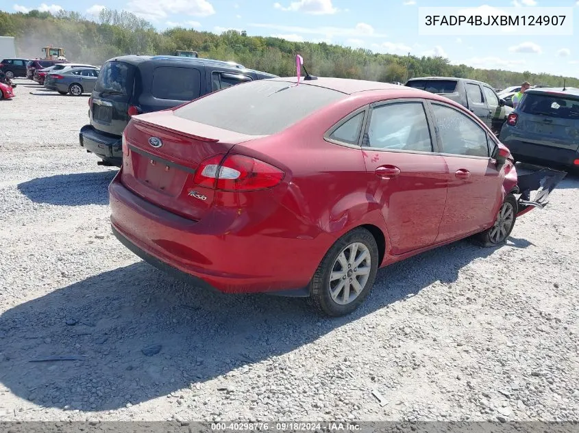 2011 Ford Fiesta Se VIN: 3FADP4BJXBM124907 Lot: 40298776