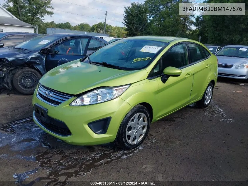 2011 Ford Fiesta Se VIN: 3FADP4BJ0BM147676 Lot: 40313611