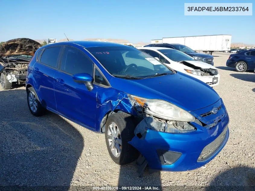 2011 Ford Fiesta Se VIN: 3FADP4EJ6BM233764 Lot: 40320318