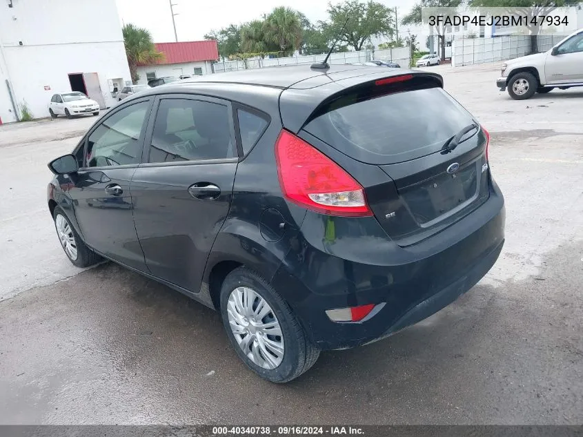 2011 Ford Fiesta Se VIN: 3FADP4EJ2BM147934 Lot: 40340738