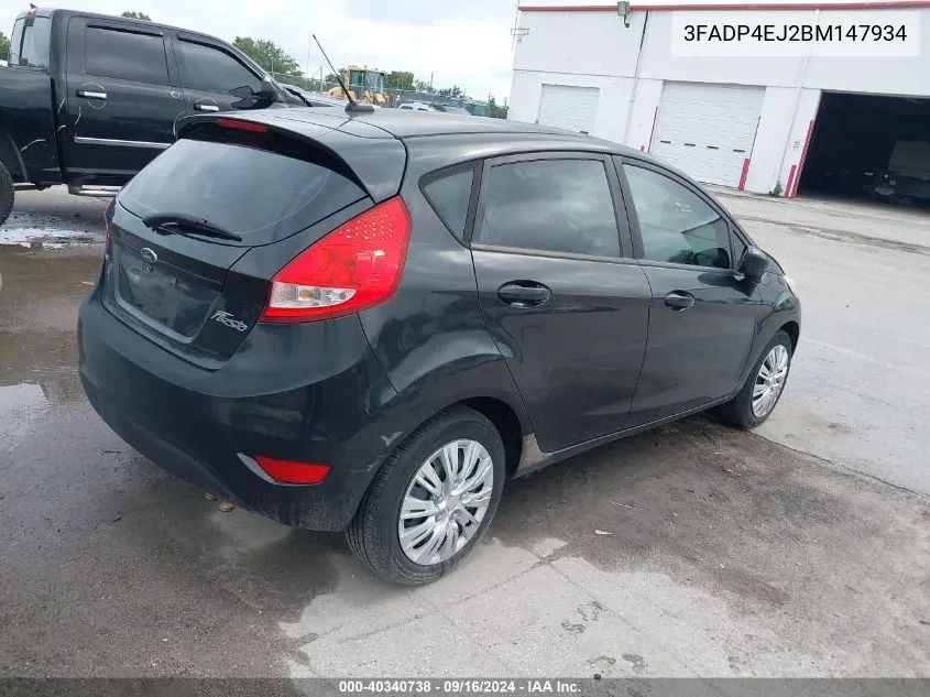 2011 Ford Fiesta Se VIN: 3FADP4EJ2BM147934 Lot: 40340738