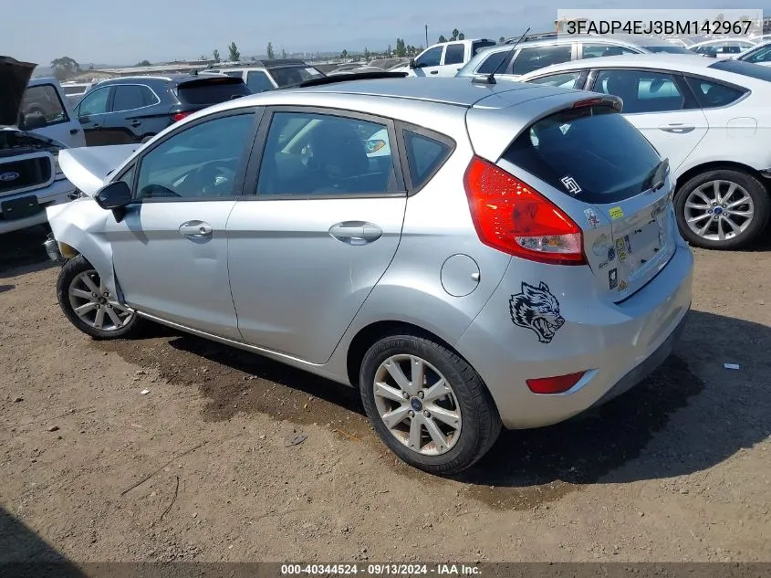 2011 Ford Fiesta Se VIN: 3FADP4EJ3BM142967 Lot: 40344524