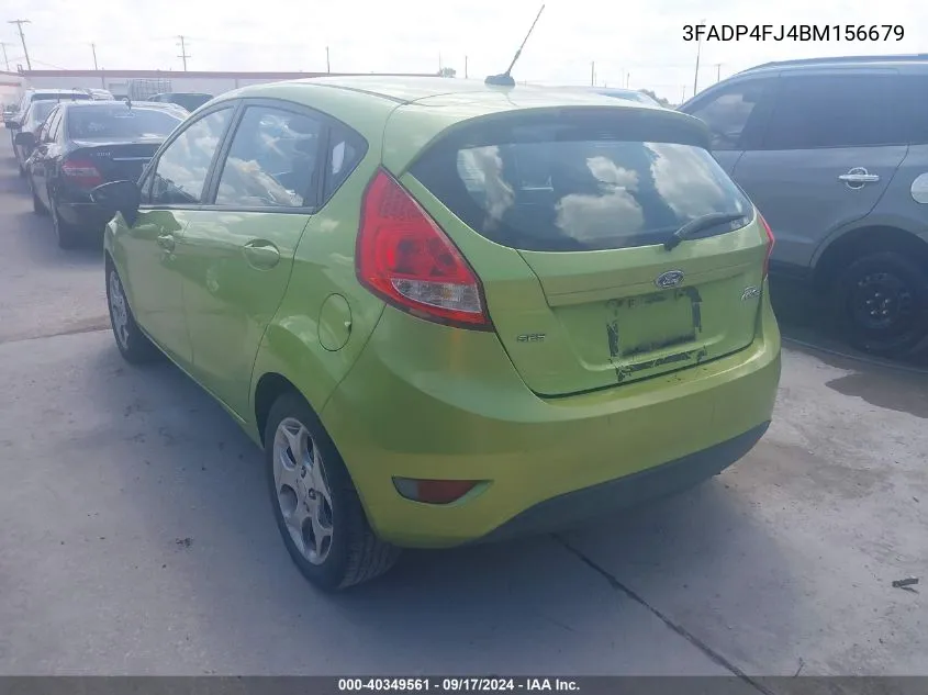 2011 Ford Fiesta Ses VIN: 3FADP4FJ4BM156679 Lot: 40349561