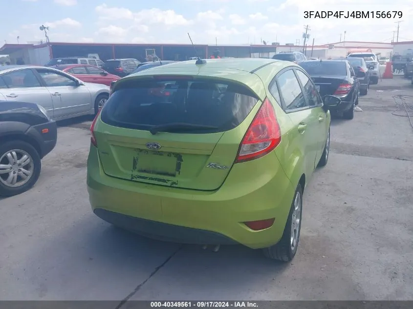 2011 Ford Fiesta Ses VIN: 3FADP4FJ4BM156679 Lot: 40349561