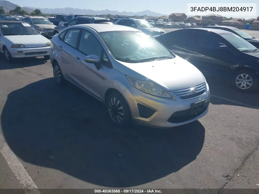 2011 Ford Fiesta Se VIN: 3FADP4BJ8BM204917 Lot: 40363568