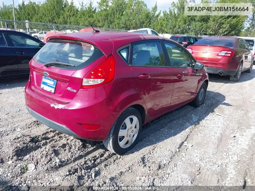 2011 Ford Fiesta Se VIN: 3FADP4EJ0BM156664 Lot: 40369920