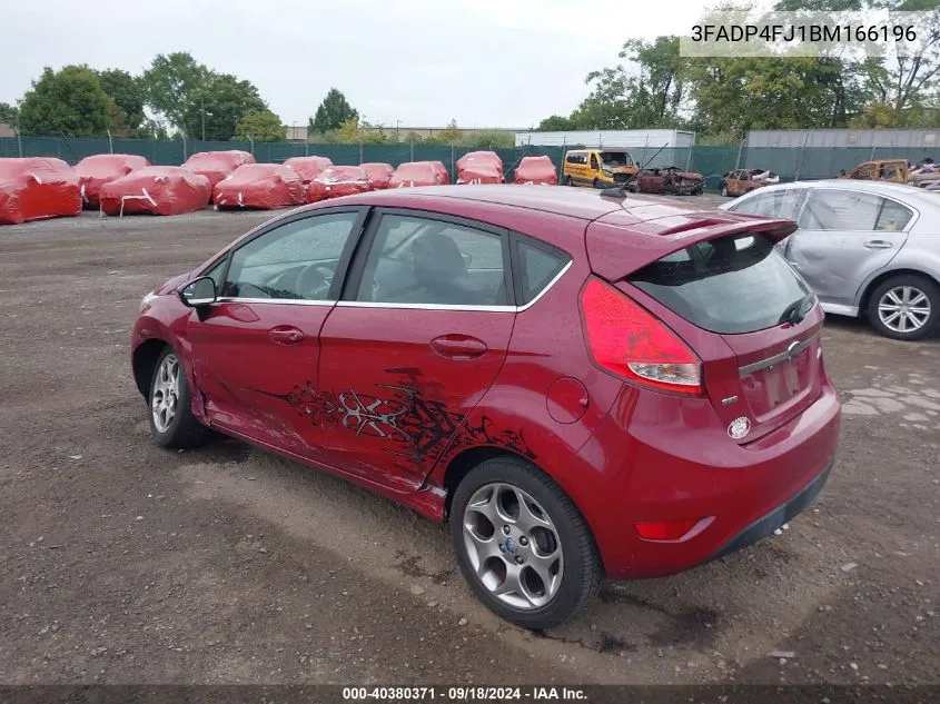 2011 Ford Fiesta Ses VIN: 3FADP4FJ1BM166196 Lot: 40380371