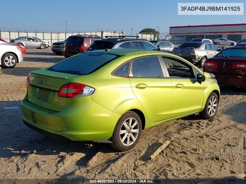 2011 Ford Fiesta Se VIN: 3FADP4BJ9BM141925 Lot: 40387003