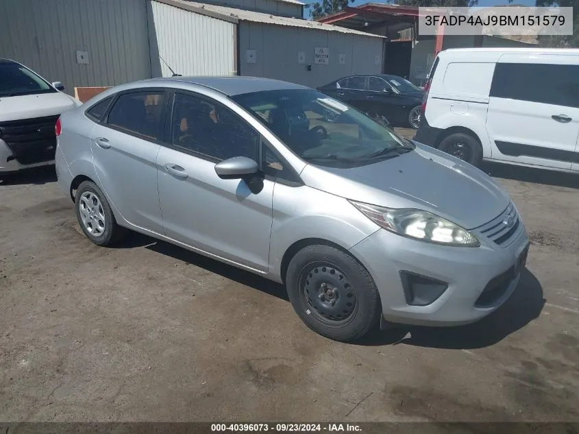 3FADP4AJ9BM151579 2011 Ford Fiesta S