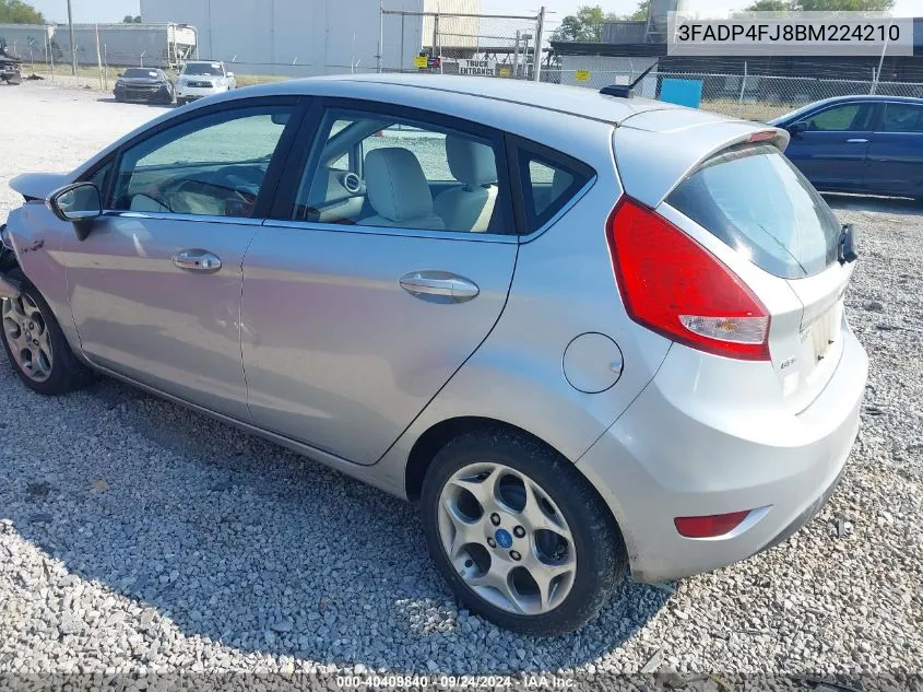 2011 Ford Fiesta Ses VIN: 3FADP4FJ8BM224210 Lot: 40409840