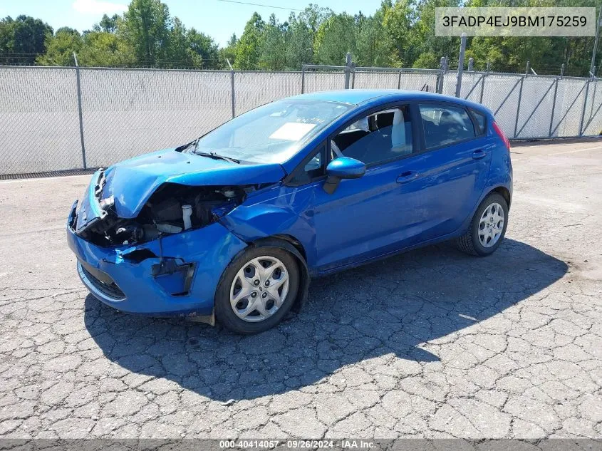 2011 Ford Fiesta Se VIN: 3FADP4EJ9BM175259 Lot: 40414057