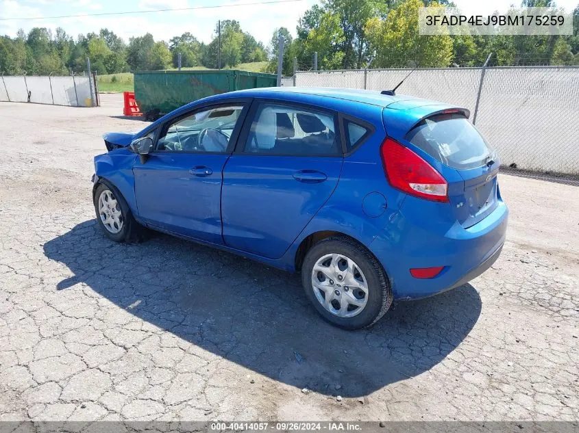 2011 Ford Fiesta Se VIN: 3FADP4EJ9BM175259 Lot: 40414057