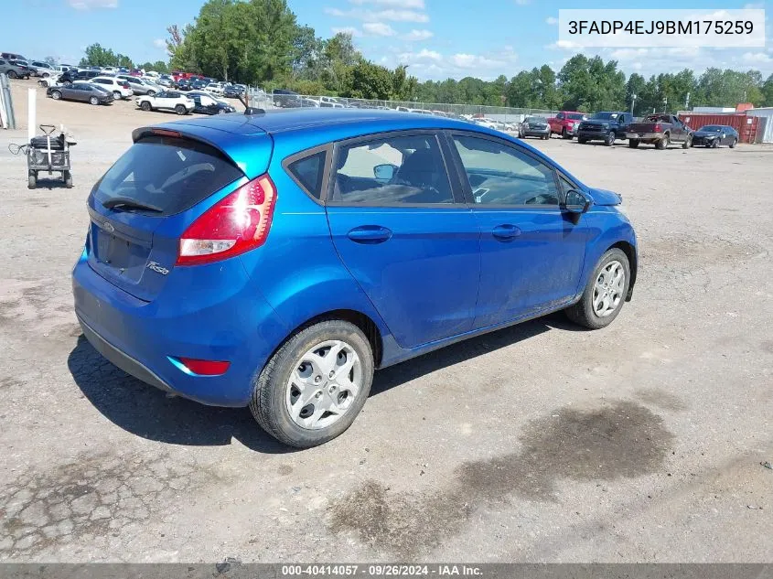 2011 Ford Fiesta Se VIN: 3FADP4EJ9BM175259 Lot: 40414057