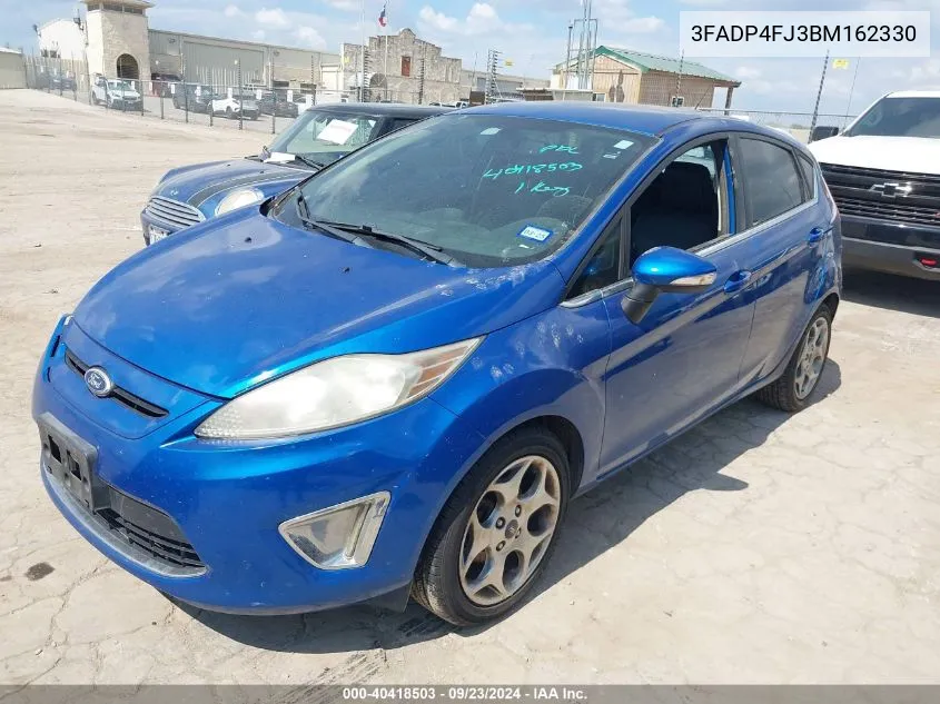 2011 Ford Fiesta Ses VIN: 3FADP4FJ3BM162330 Lot: 40418503