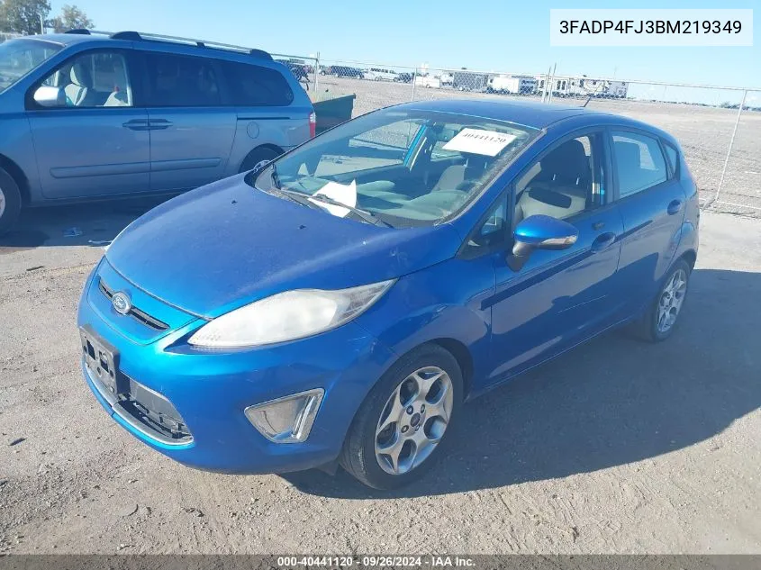 2011 Ford Fiesta Ses VIN: 3FADP4FJ3BM219349 Lot: 40441120