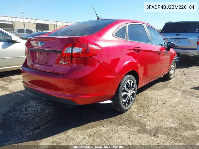 3FADP4BJ2BM226184 2011 Ford Fiesta Se