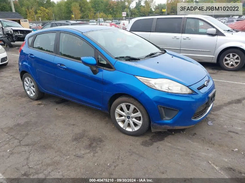 2011 Ford Fiesta Se VIN: 3FADP4EJ9BM102022 Lot: 40475210