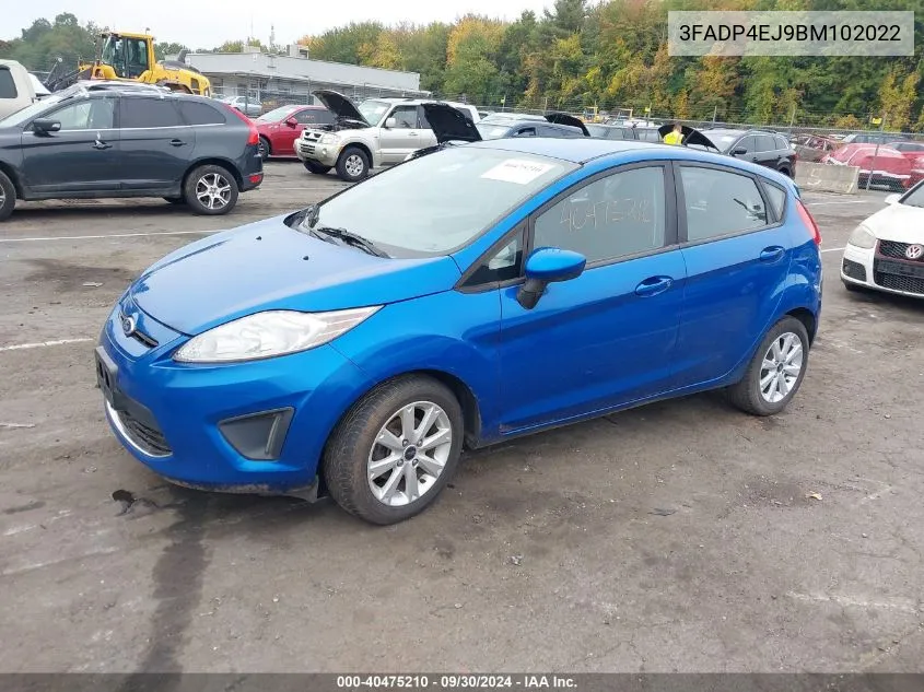 2011 Ford Fiesta Se VIN: 3FADP4EJ9BM102022 Lot: 40475210