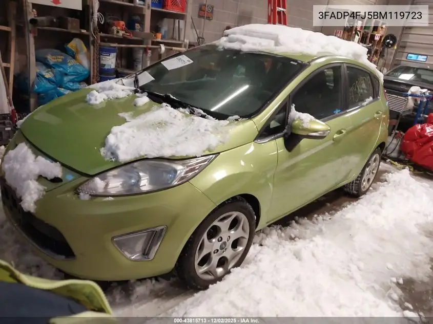 3FADP4FJ5BM119723 2011 Ford Fiesta Ses
