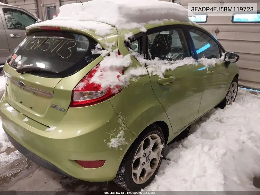 3FADP4FJ5BM119723 2011 Ford Fiesta Ses