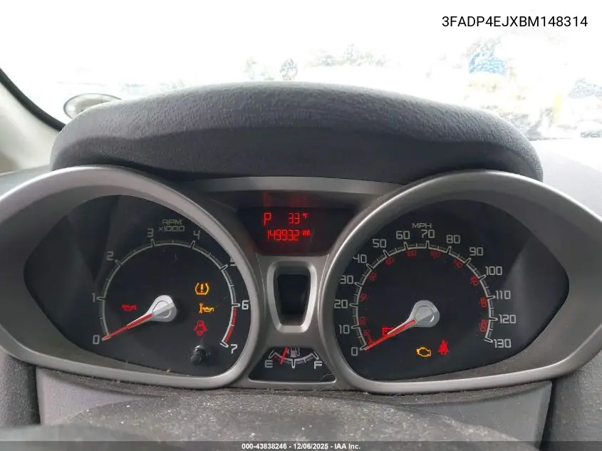 3FADP4EJXBM148314 2011 Ford Fiesta Se