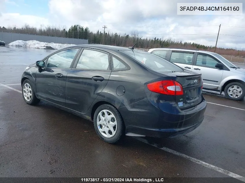 2012 Ford Fiesta Se VIN: 3FADP4BJ4CM164160 Lot: 11973817