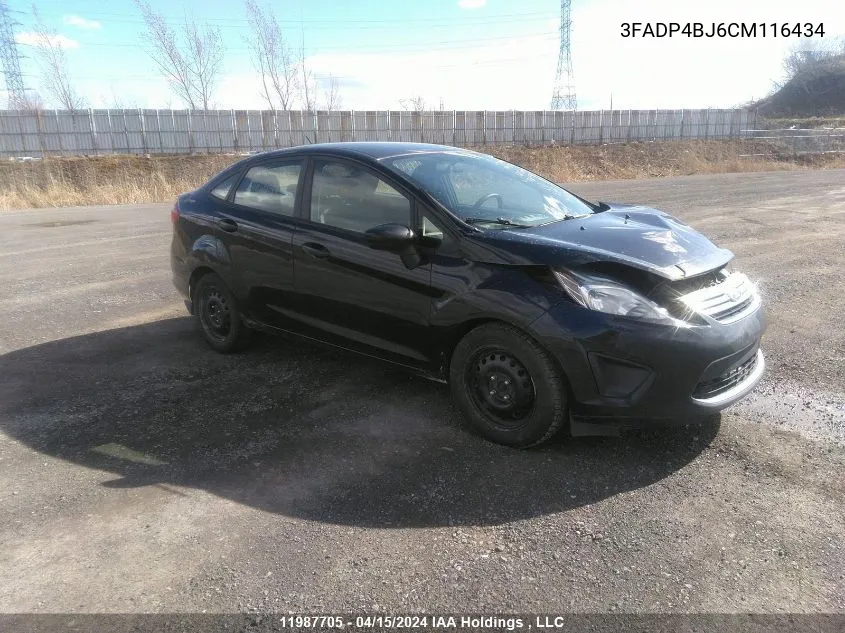 3FADP4BJ6CM116434 2012 Ford Fiesta Se