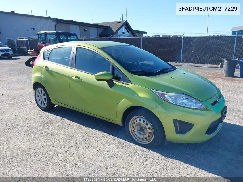 2012 Ford Fiesta Se VIN: 3FADP4EJ1CM217229 Lot: 11999371