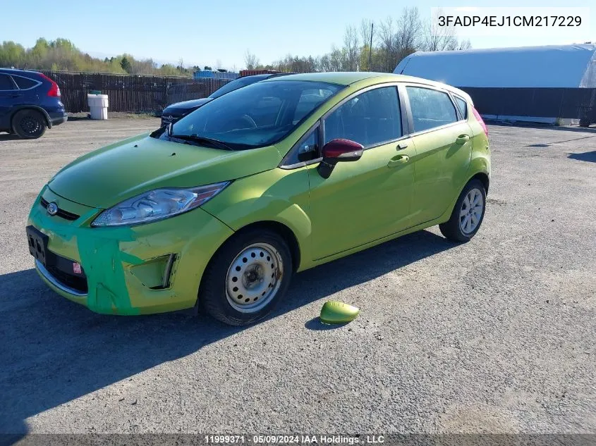 2012 Ford Fiesta Se VIN: 3FADP4EJ1CM217229 Lot: 11999371