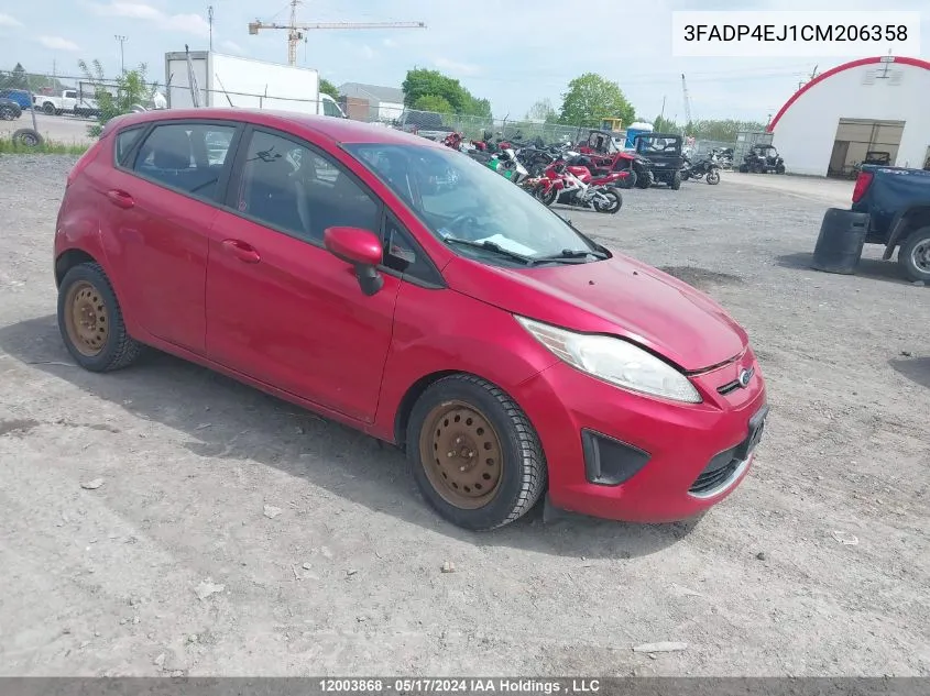 3FADP4EJ1CM206358 2012 Ford Fiesta Se