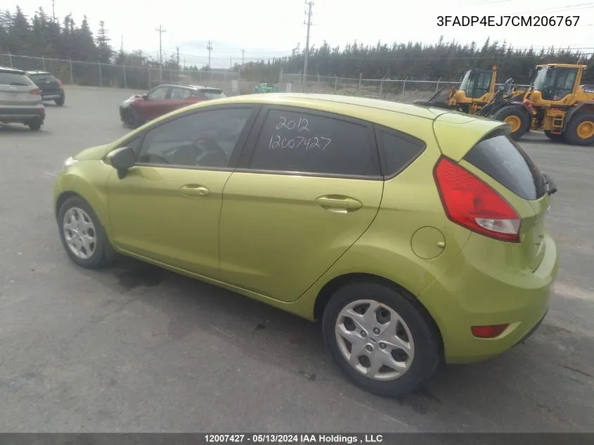 3FADP4EJ7CM206767 2012 Ford Fiesta Se