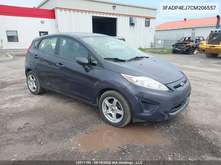 2012 Ford Fiesta Se VIN: 3FADP4EJ7CM206557 Lot: 12011193