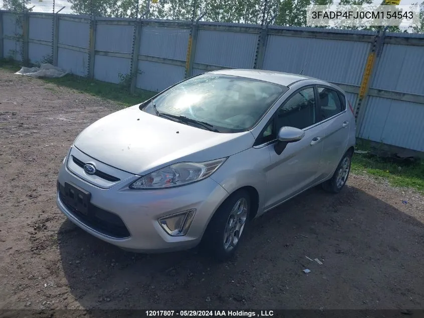 3FADP4FJ0CM154543 2012 Ford Fiesta Ses