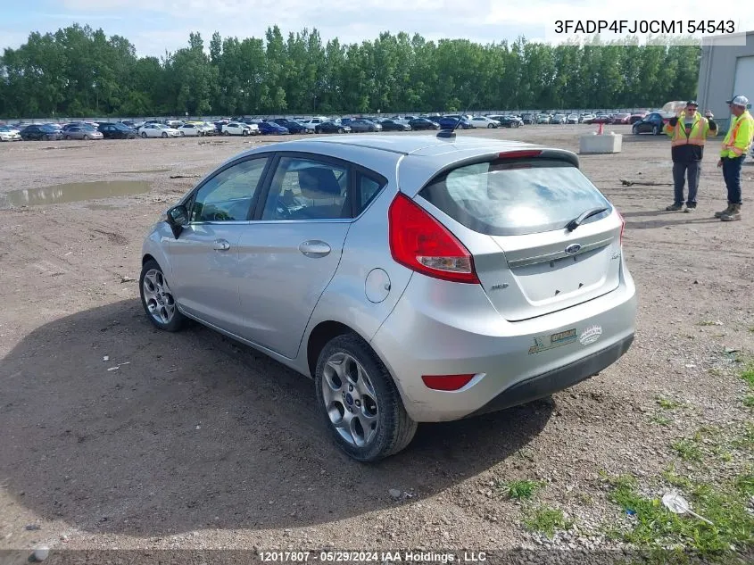 3FADP4FJ0CM154543 2012 Ford Fiesta Ses