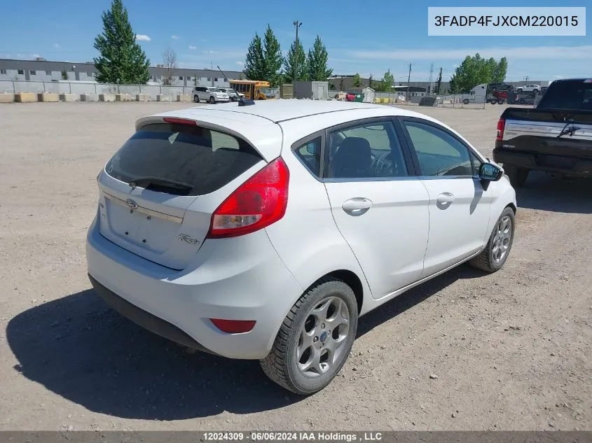 3FADP4FJXCM220015 2012 Ford Fiesta Ses