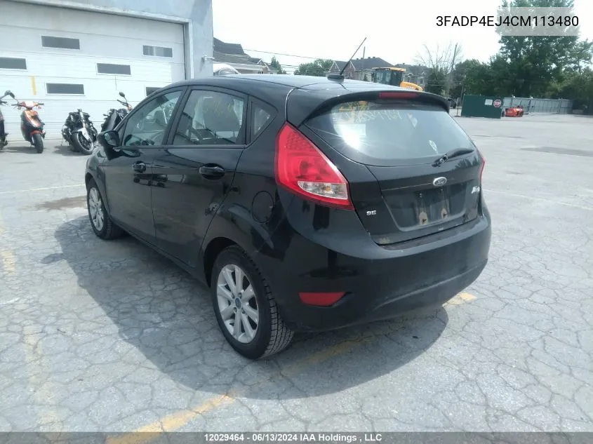 3FADP4EJ4CM113480 2012 Ford Fiesta Se