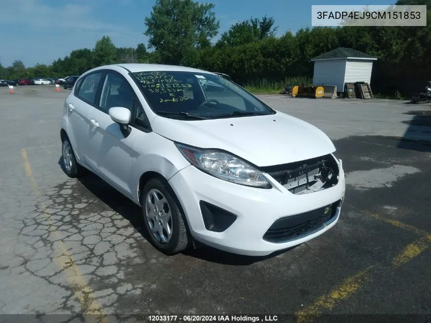 3FADP4EJ9CM151853 2012 Ford Fiesta