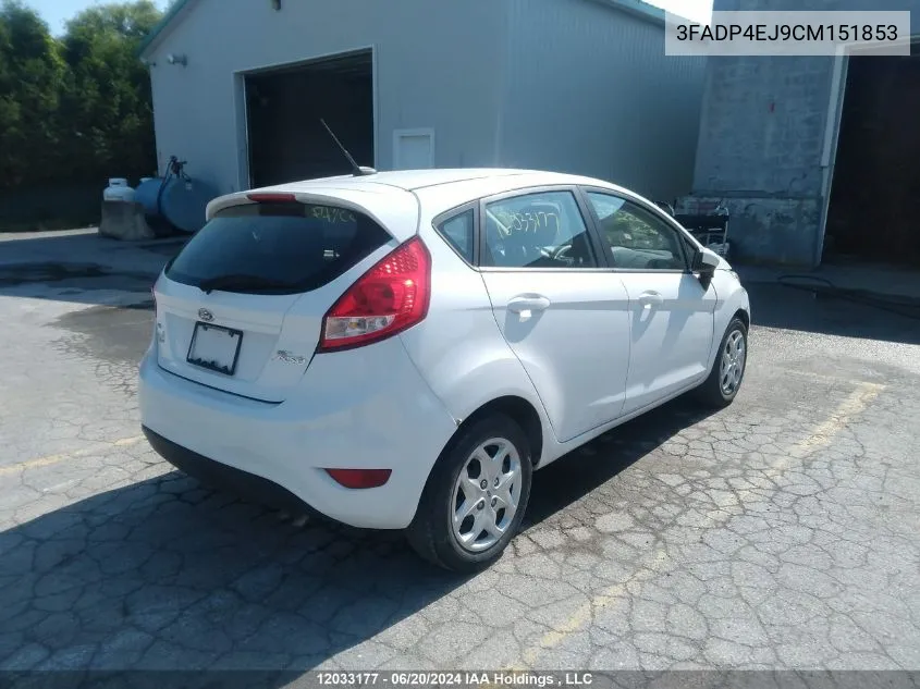 3FADP4EJ9CM151853 2012 Ford Fiesta