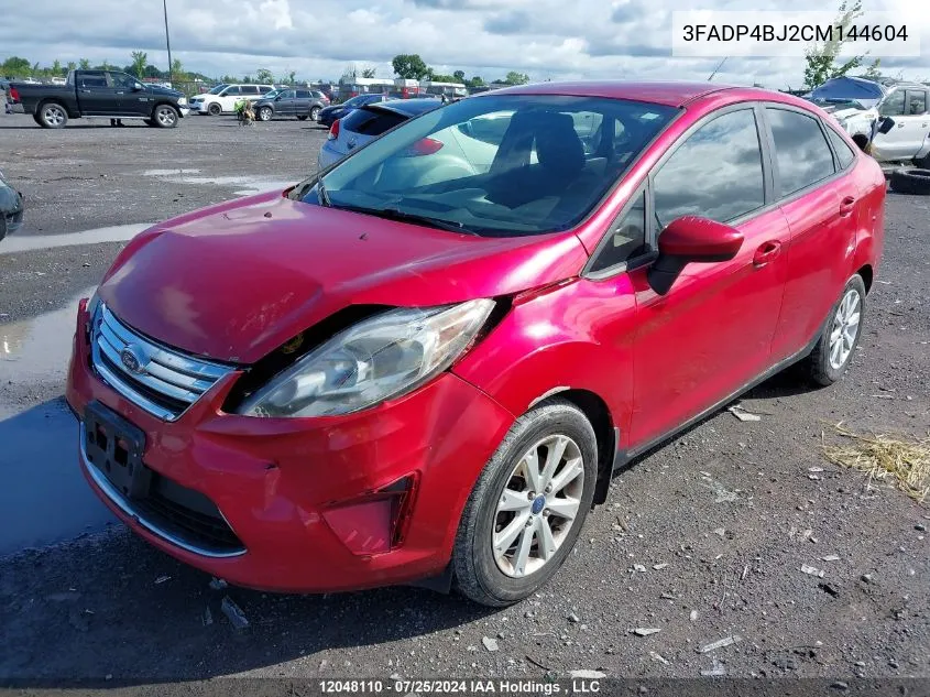 2012 Ford Fiesta Se VIN: 3FADP4BJ2CM144604 Lot: 12048110