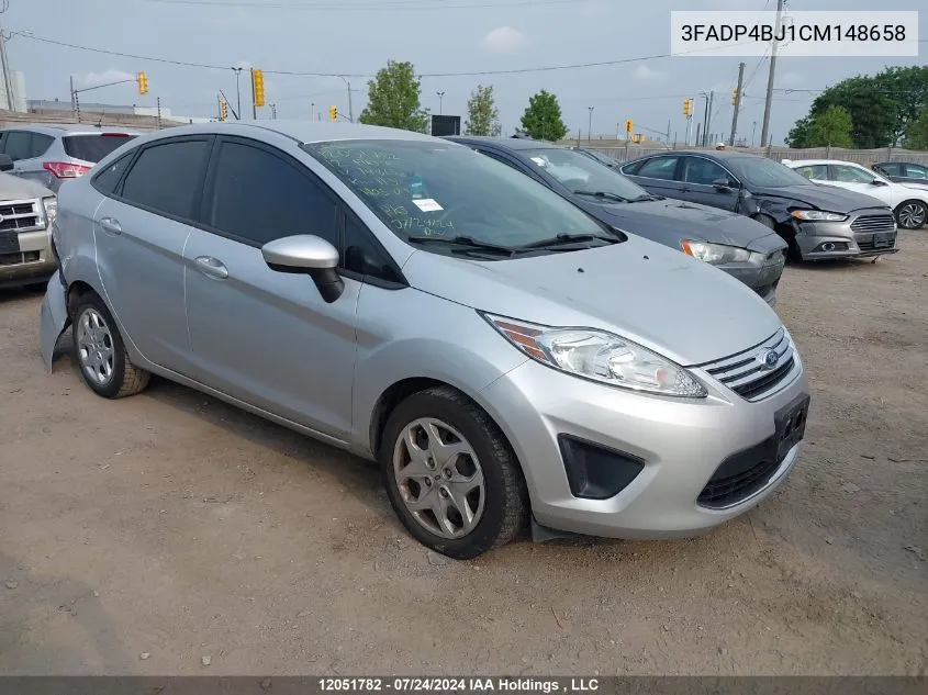 2012 Ford Fiesta Se VIN: 3FADP4BJ1CM148658 Lot: 12051782