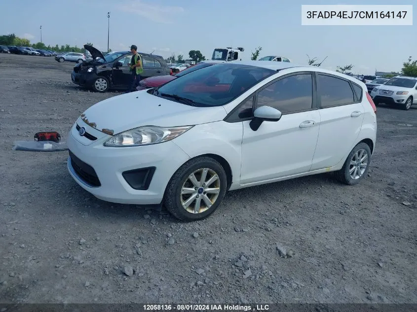 2012 Ford Fiesta Se VIN: 3FADP4EJ7CM164147 Lot: 12058136