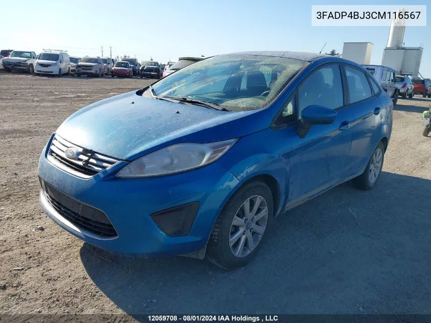 3FADP4BJ3CM116567 2012 Ford Fiesta Se