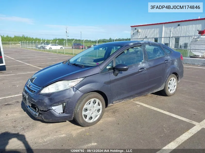 3FADP4BJ0CM174846 2012 Ford Fiesta Se