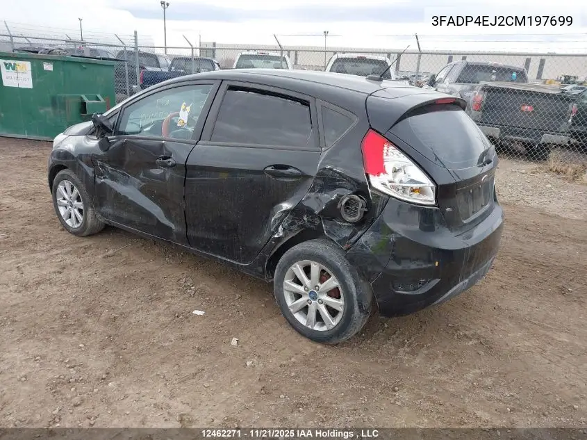 3FADP4EJ2CM197699 2012 Ford Fiesta Se