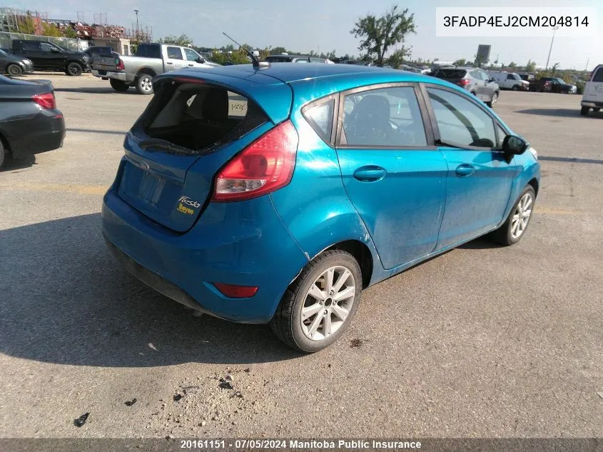 3FADP4EJ2CM204814 2012 Ford Fiesta Se